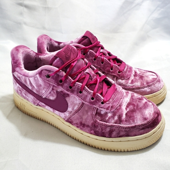 Nike | Shoes | Nike Air Force L8 Tea Berry Sneakers Crushed Velvet Plum  Purple Womens Size 7 | Poshmark